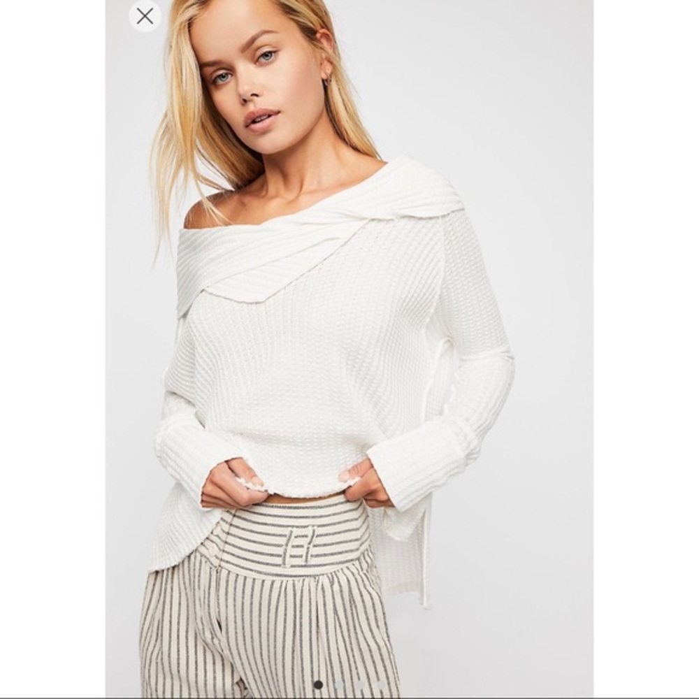 Free people Wildcat ivory thermal long sleeve top